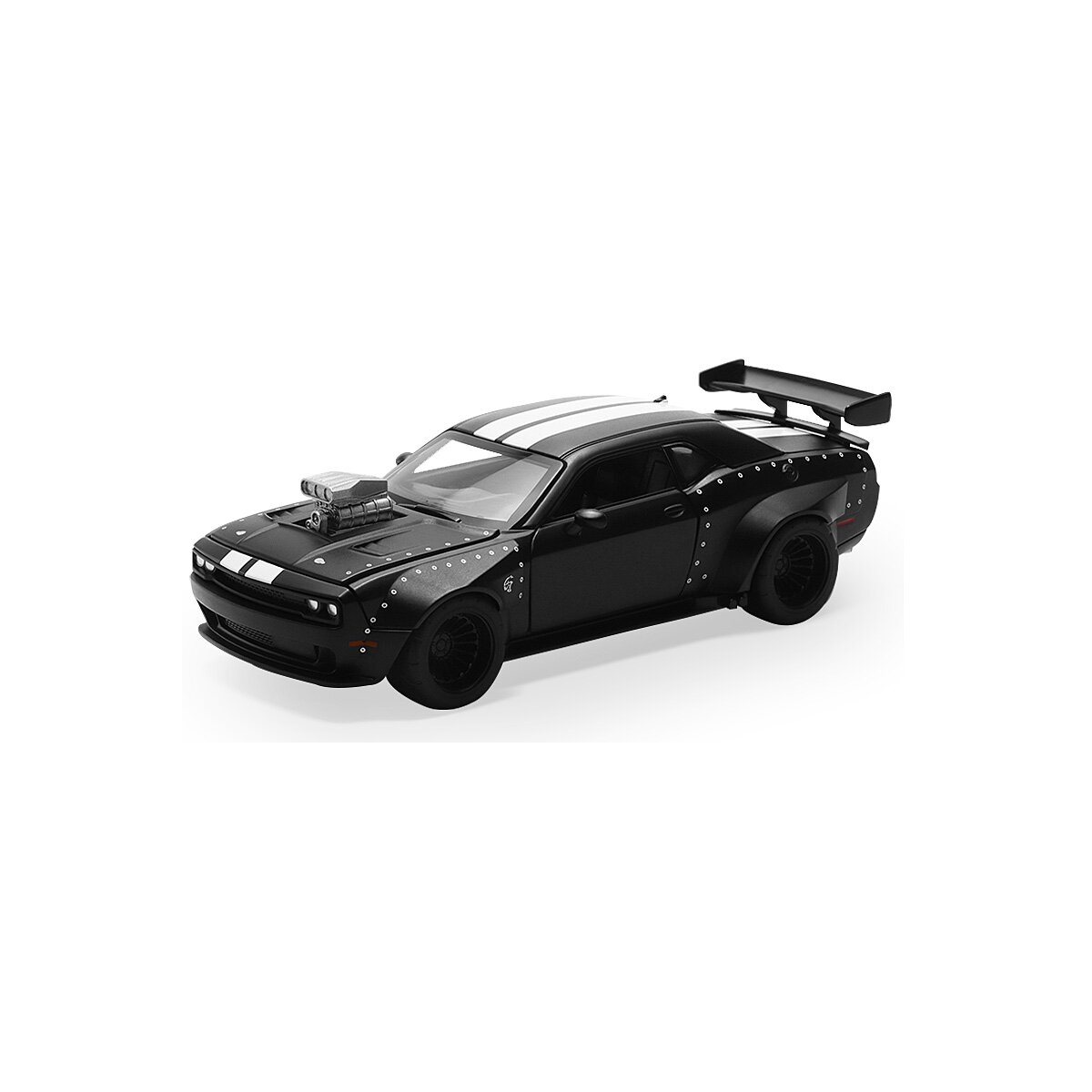 Dodge Challenger SRT Jailbreak Diecast 1:36 schwarz 2in1