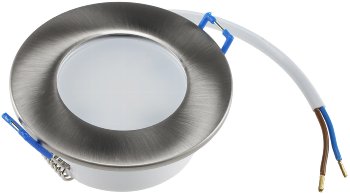 LED-Einbauleuchte "Flat-30 FR-R" 3000K, Ø85x30mm, 5W, 590lm, IP44, rund, poliert