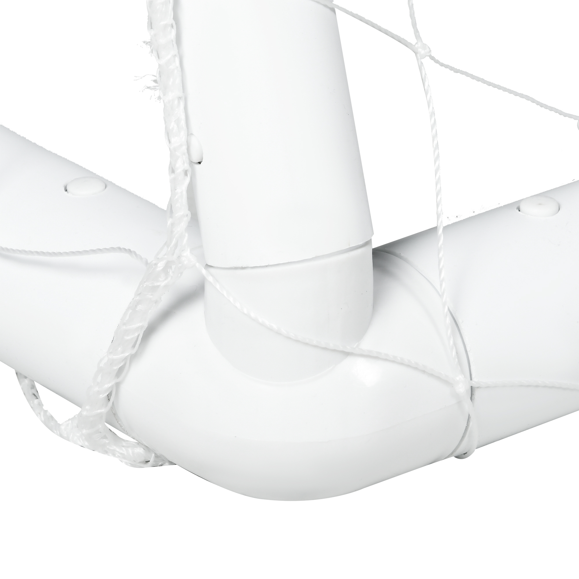 Fußballtor, robustes Netz, Kunststoff-Rahmen, Heringe, 300L x 120B x 200H cm, Weiß
