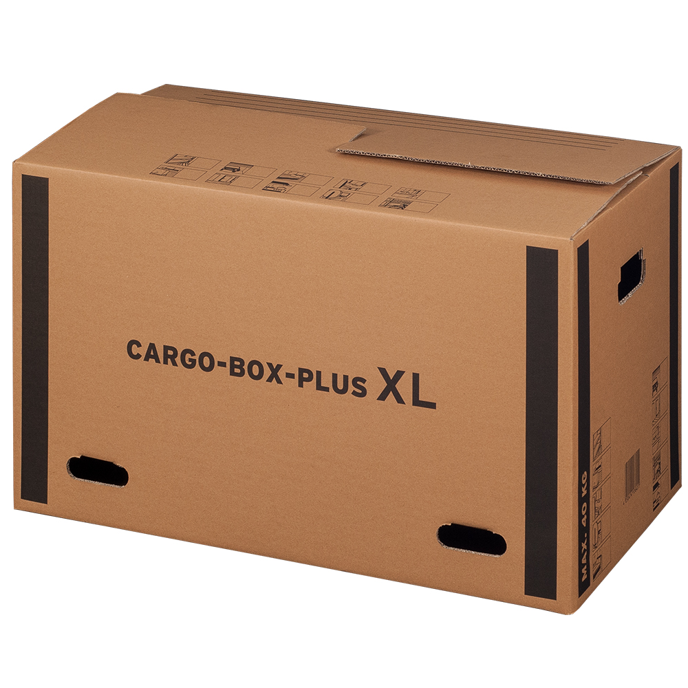Cargobox PLUS mit Schmetterlingsboden, 750x420x440mm, braun, 2-wellig, VPE10 Cargobox PLUS mit Schmetterlingsboden, 750x420x440mm, braun, 2-wellig, VPE10