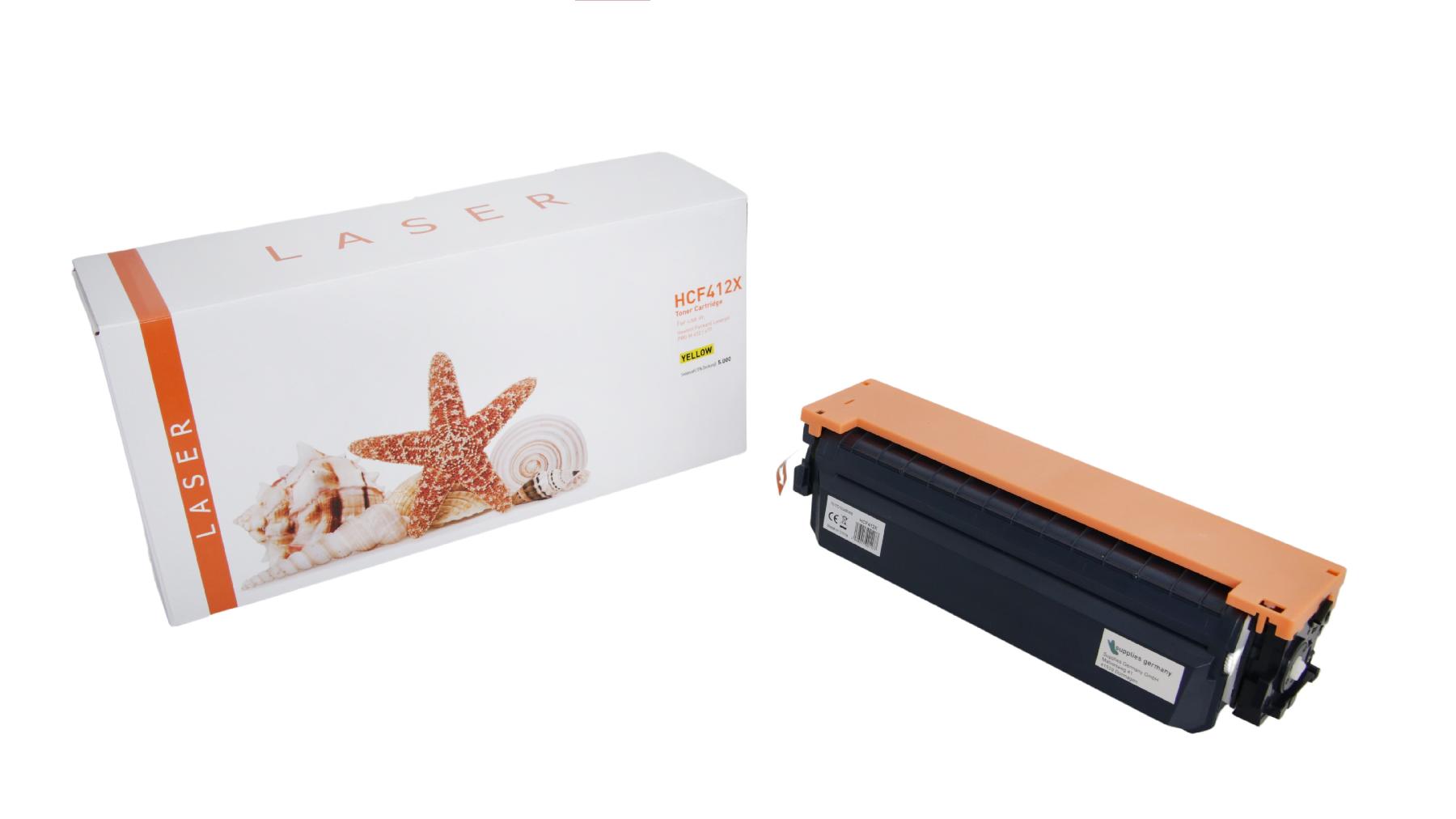 CF412X alternativ Toner gelb für HP / CF412X / 5.000 Seiten CF412X alternativ Toner gelb für HP / CF412X / 5.000 Seiten