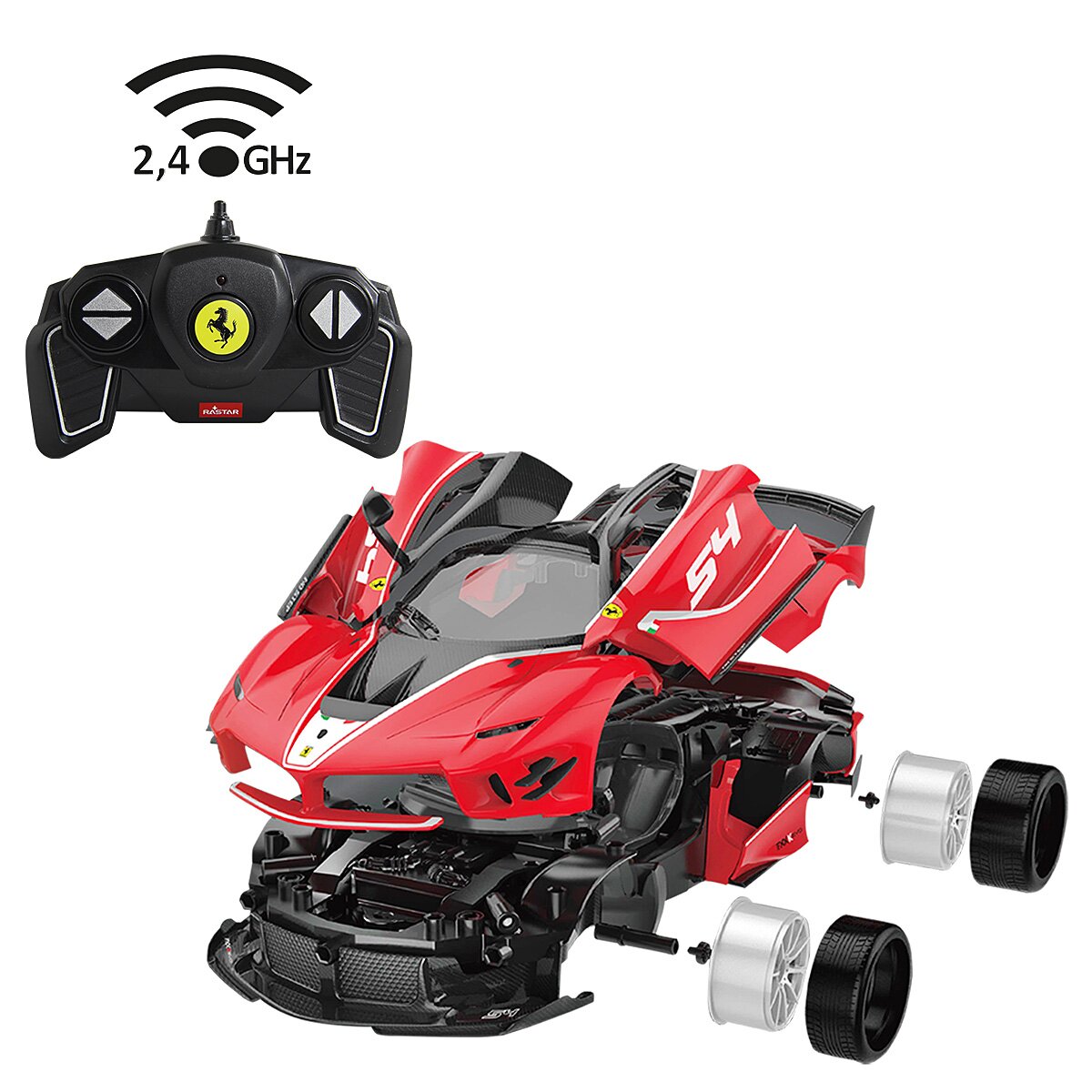 Ferrari FXX K Evo 1:18 rot 2,4GHz Bausatz