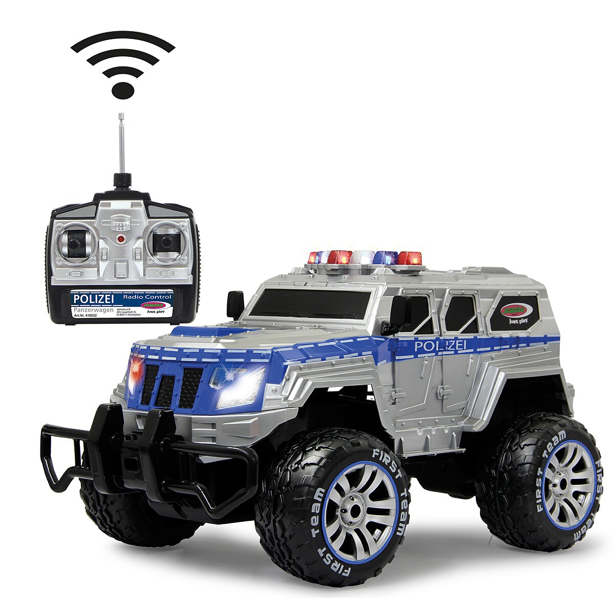 Polizei Panzerwagen Monstertruck 1:12 27MHz LED inkl. Akku & Ladegerät