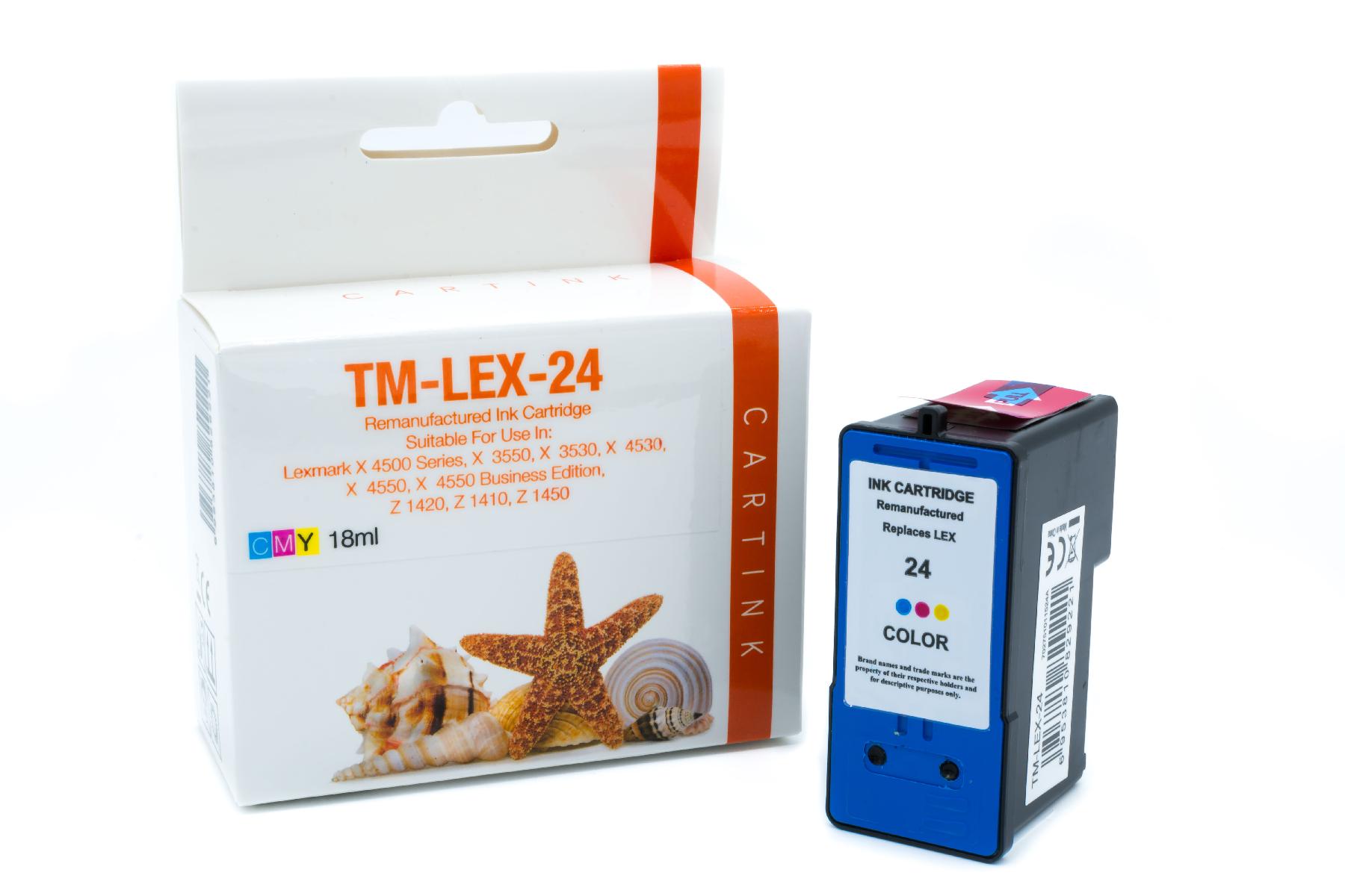 LEX24 Refill Tinte Color für Lexmark / 18C1524E / 18ml LEX24 Refill Tinte Color für Lexmark / 18C1524E / 18ml