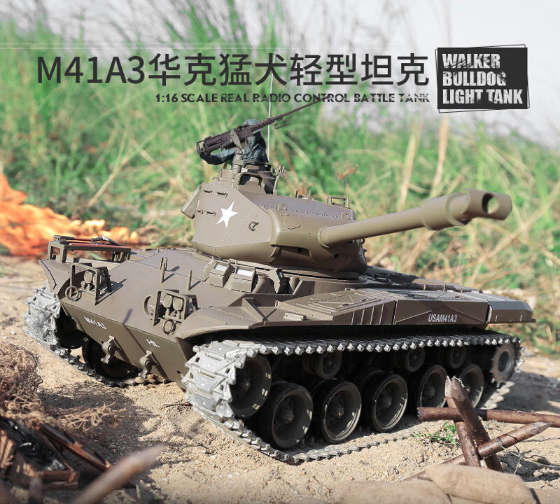 RC Panzer "M41 A3 Walker Bulldog" - Metallgetriebe & Metallketten PRO