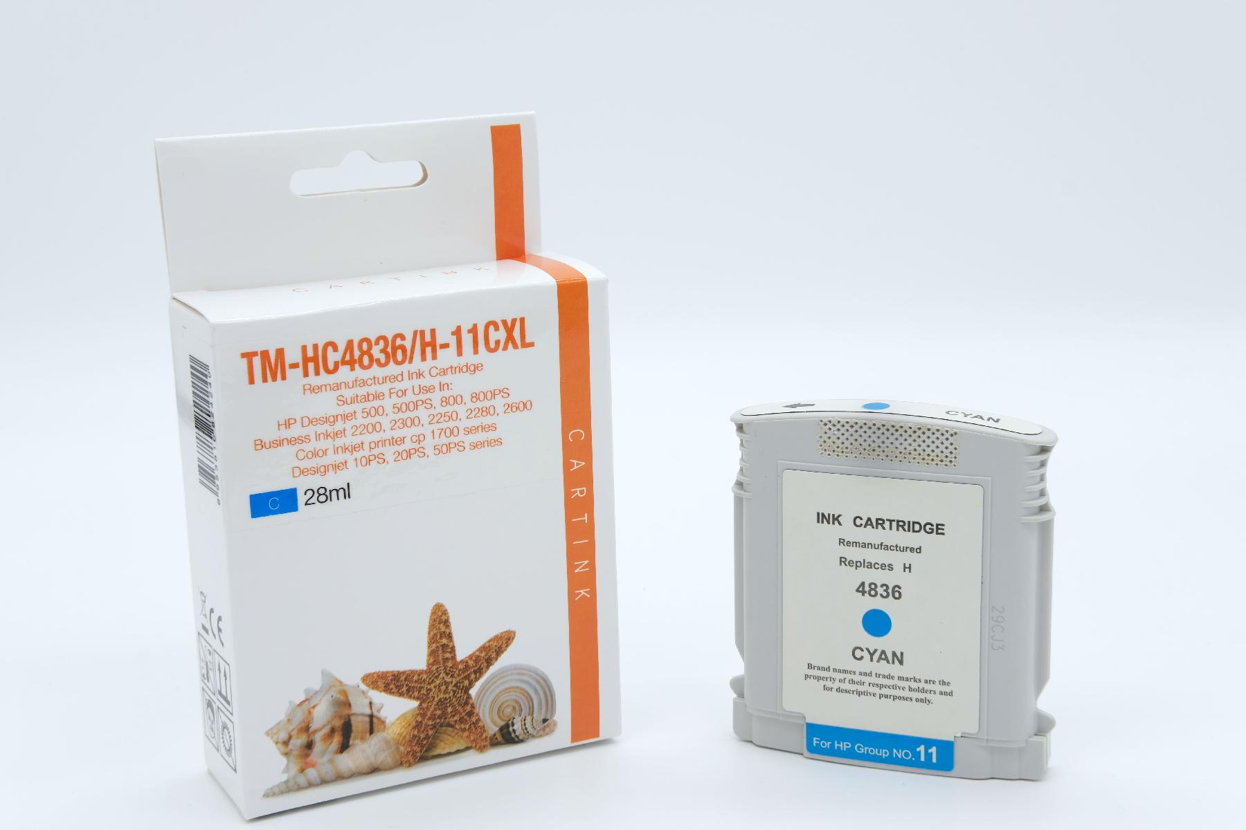 C4836 / H11 / Refill Tinte Cyan für HP / C4836A / 28ml C4836 / H11 / Refill Tinte Cyan für HP / C4836A / 28ml