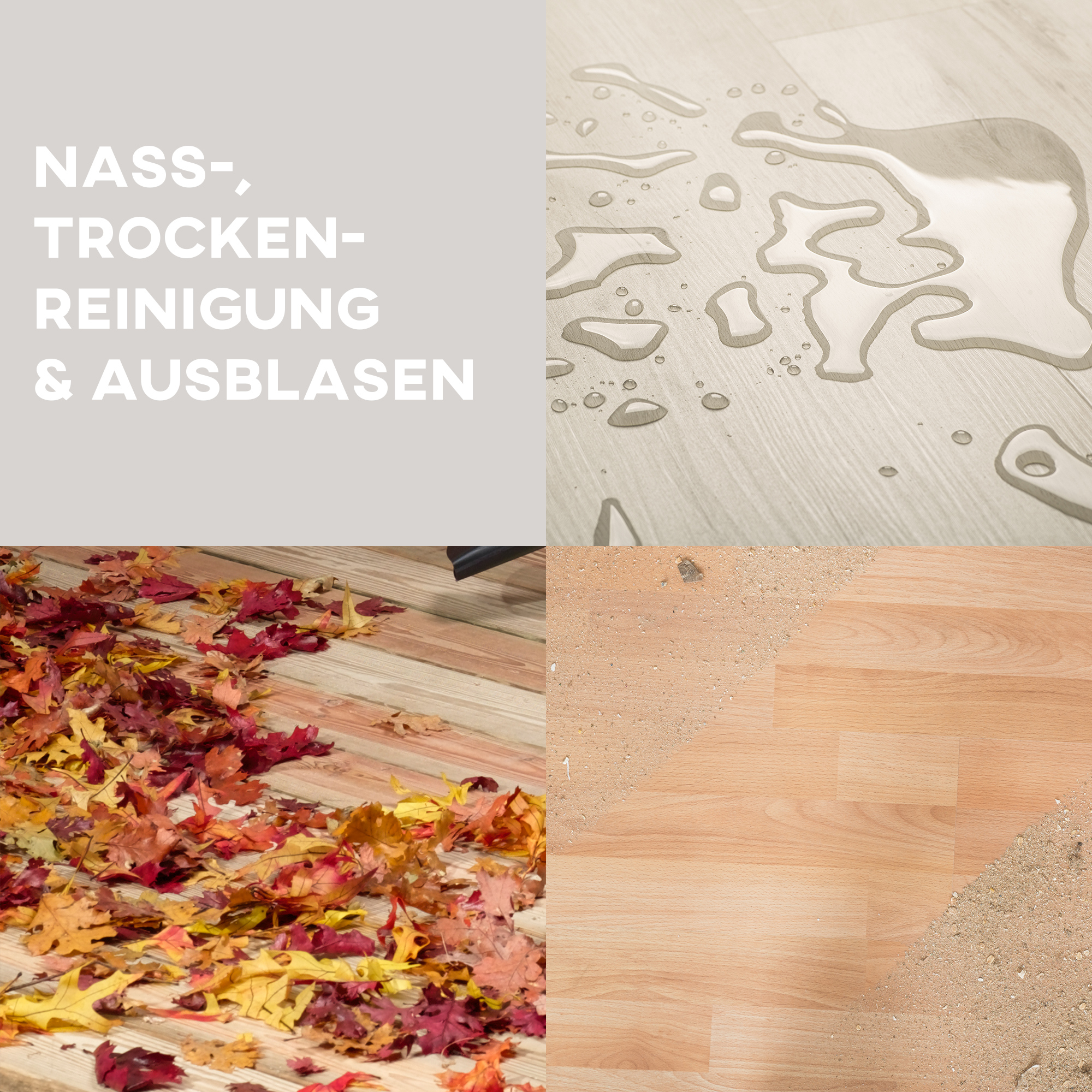 Nass- und Trockensauger, rollbar, 3-faches Filtersystem, 20 L Staubbehälter