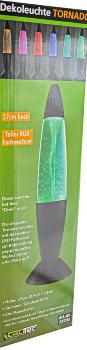 LED Dekoleuchte TORNADO, 37cm, Farbwechsel, 5V/ Batterie, Schwarz