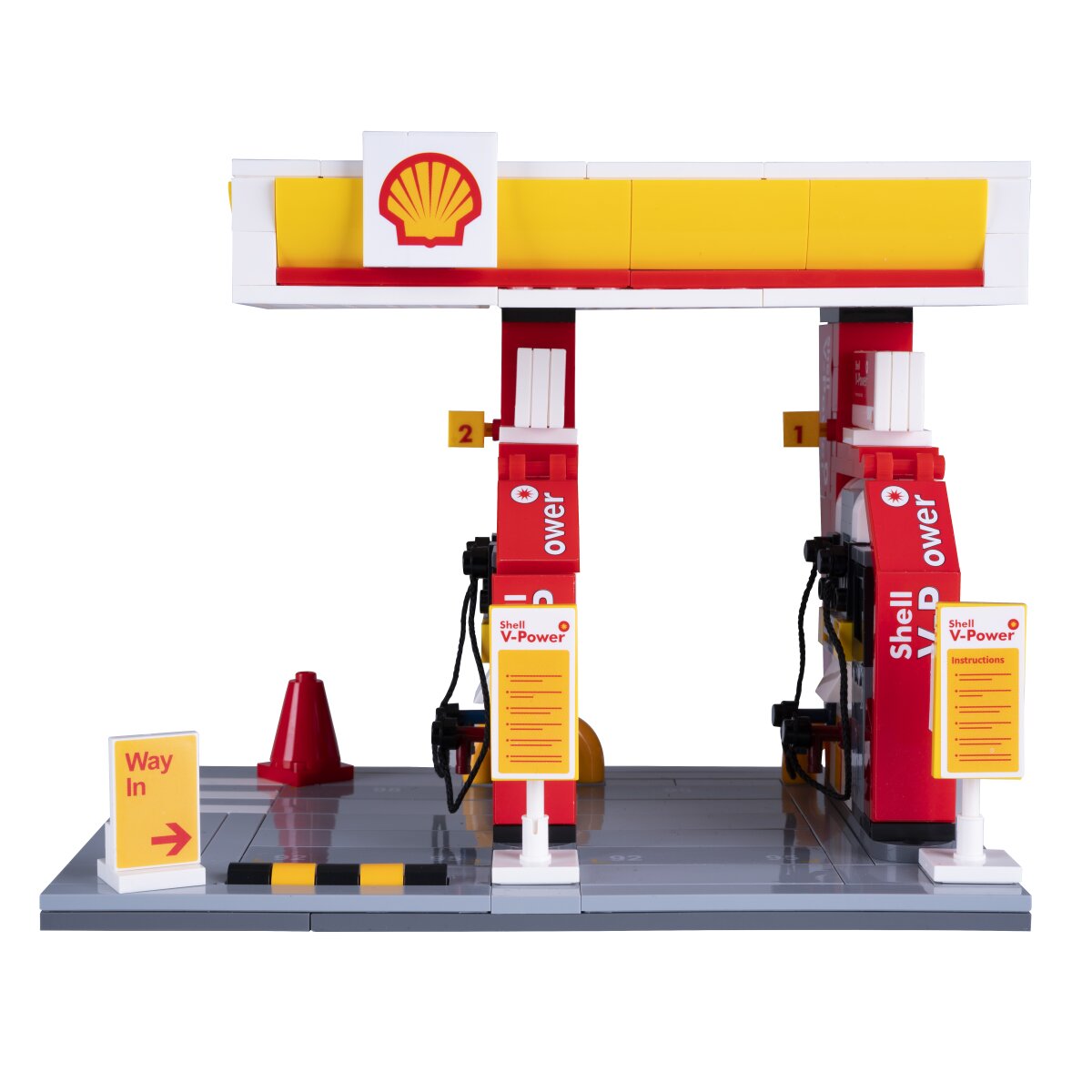CaDA Shell Tankstelle Bricks