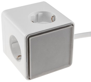 Steckdosen-Würfel mit USB-Ladebuchsen / USB-A /USB-C,3-fach, 1,5m Kabel, weiß