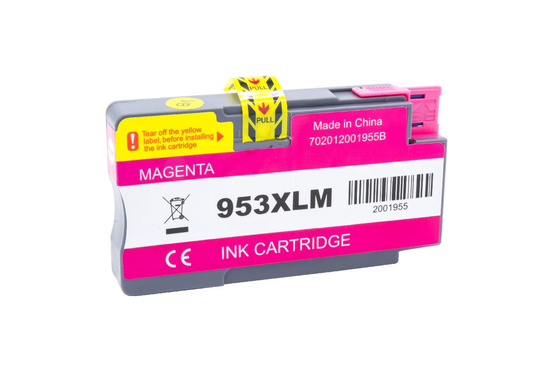 953XLM alternativ Tinte Magenta für HP / F6U17AE / 26ml 953XLM alternativ Tinte Magenta für HP / F6U17AE / 26ml