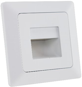 MILOS LED-Einbauleuchte "COB" weiß matt, 80x80mm, 3000k, warmweiß, 55Lumen