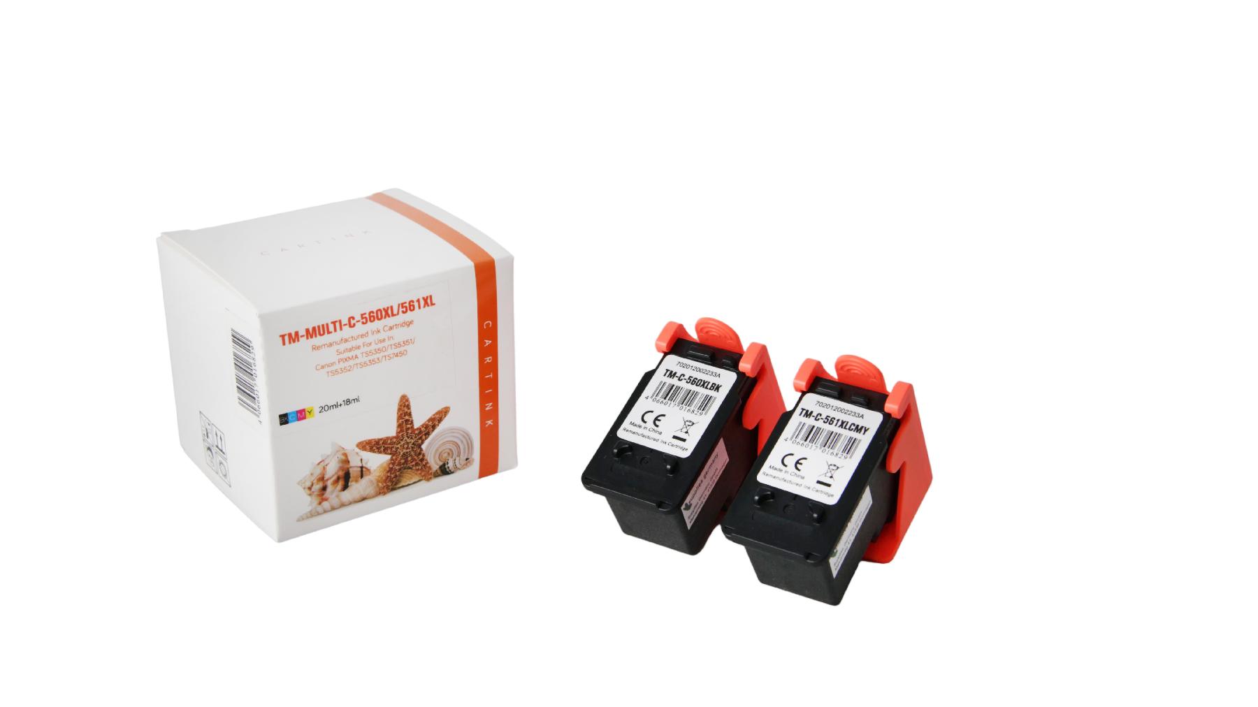 Multipack PG560XXL/CL561XXL alternativ Tinte für Canon / 3712C004 / 1xPG560XXL23ml / 1xCL561XXL21ml Multipack PG560XXL/CL561XXL alternativ Tinte für Canon / 3712C004 / 1xPG560XXL23ml / 1xCL561XXL21ml