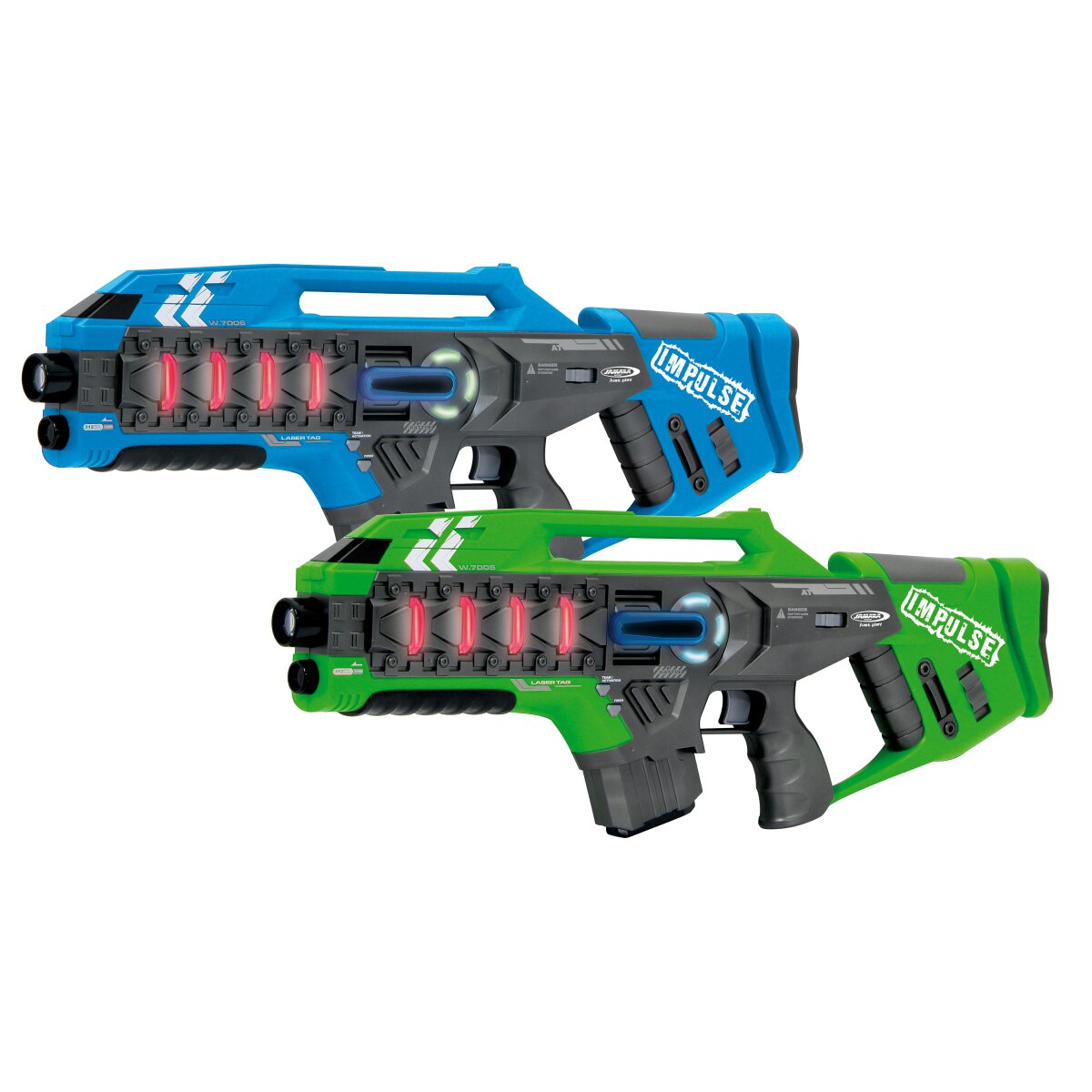 Impulse Laser Gun Rifle Set blau/grün