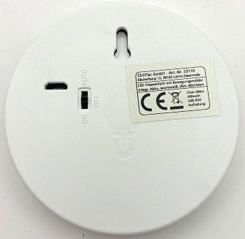 LED Treppenlicht mit Bewegungsmelder, Akkubetrieb, warmweiß, slim: 14mm flach