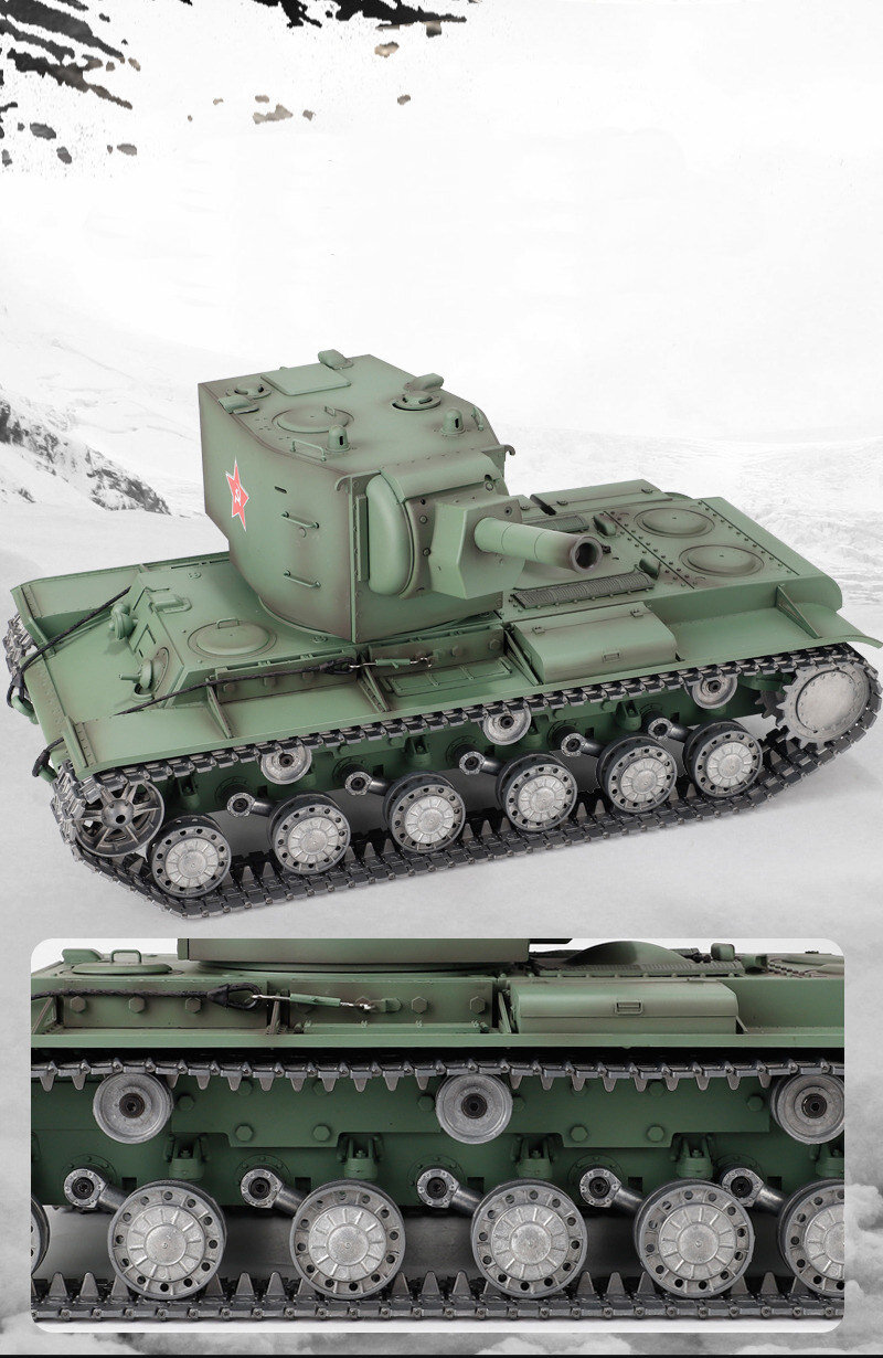 RC Panzer "KV-2" - Metallgetreibe & Metallketten PRO RRZ