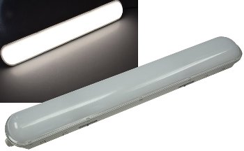 Wand- & Deckenleuchte "HP-25" IP65, 60cm, 24W, 4000k, neutralweiß, 2650 Lumen