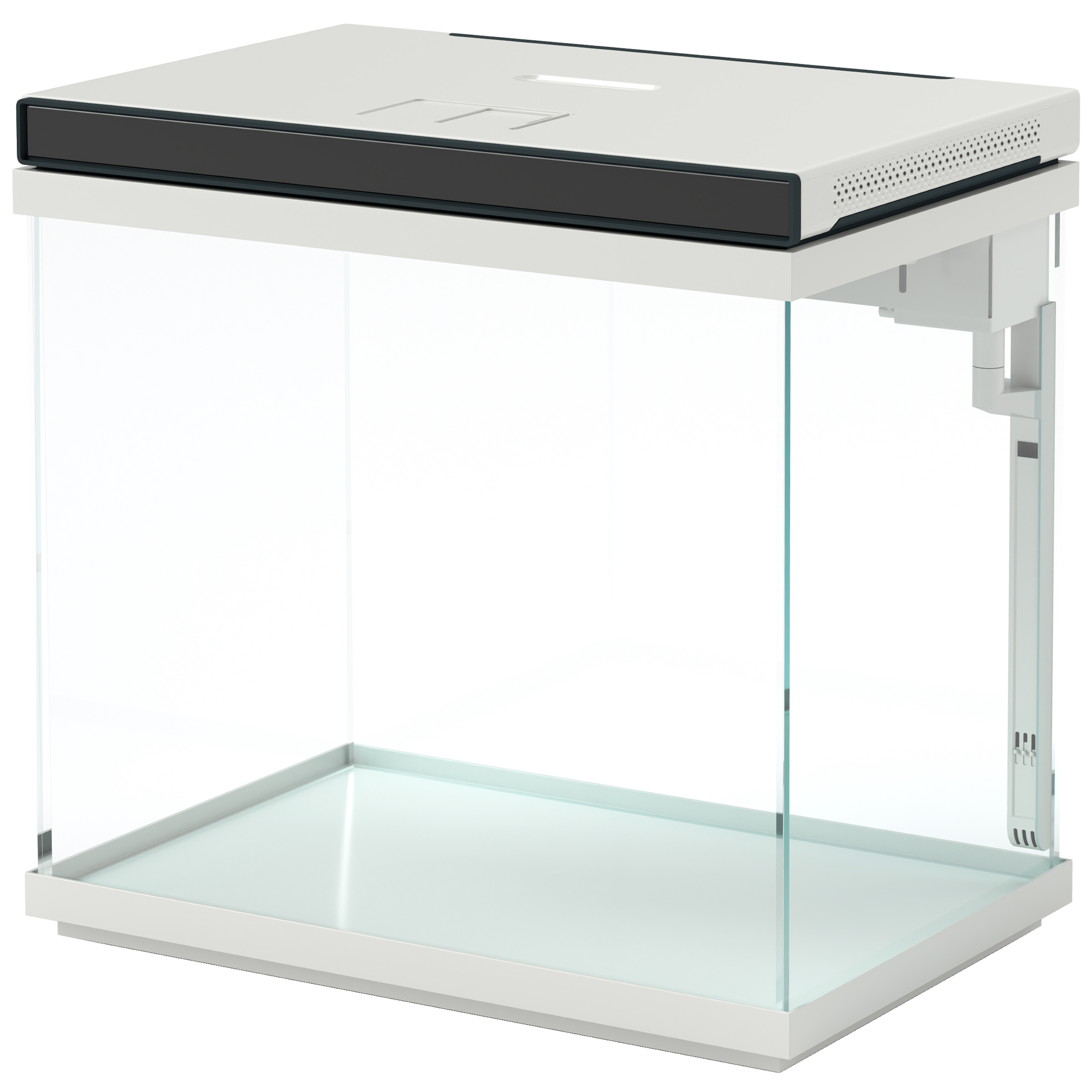 26 Liter Aquarium mit Filter, LED-Beleuchtung, Wasserpumpe, für verschiedene Fischarten, ca. 38 x 26 x 38 cm