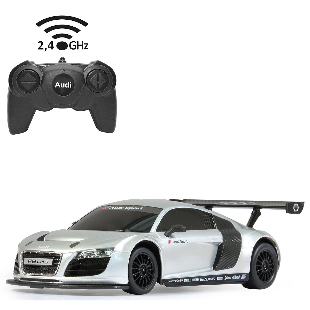 Audi R8 LMS 1:24 silber 2,4Ghz