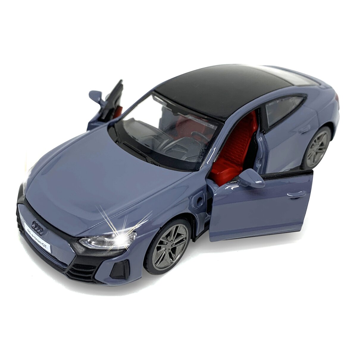 Audi RS e-tron GT Diecast 1:36 grau inkl. Knopfzellen