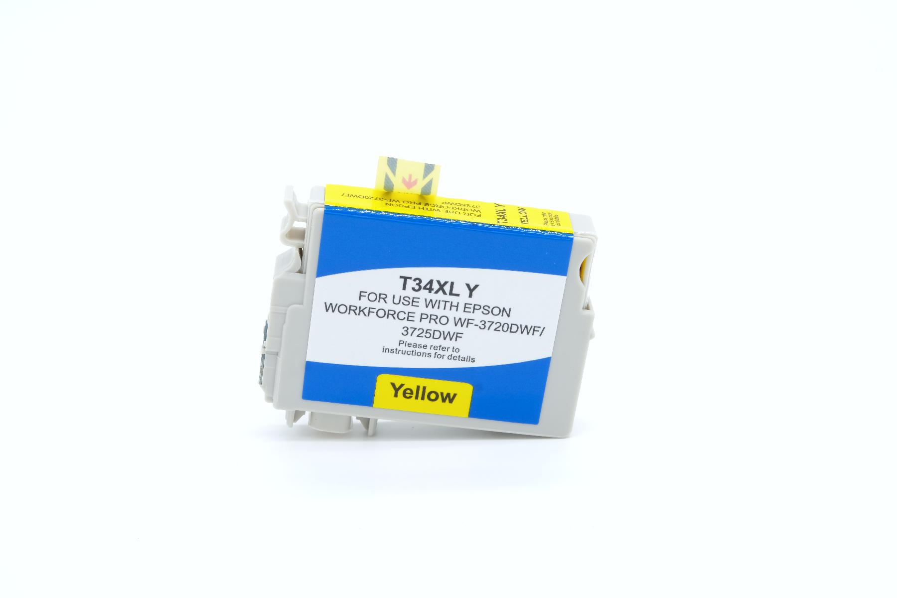 T34XLY alternativ Tinte gelb für Epson / C13T34744010 / 950 Seiten T34XLY alternativ Tinte gelb für Epson / C13T34744010 / 950 Seiten