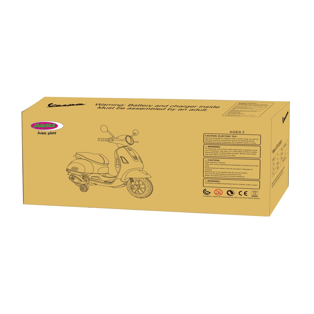 Kindermotorrad Vespa GTS 125 rot