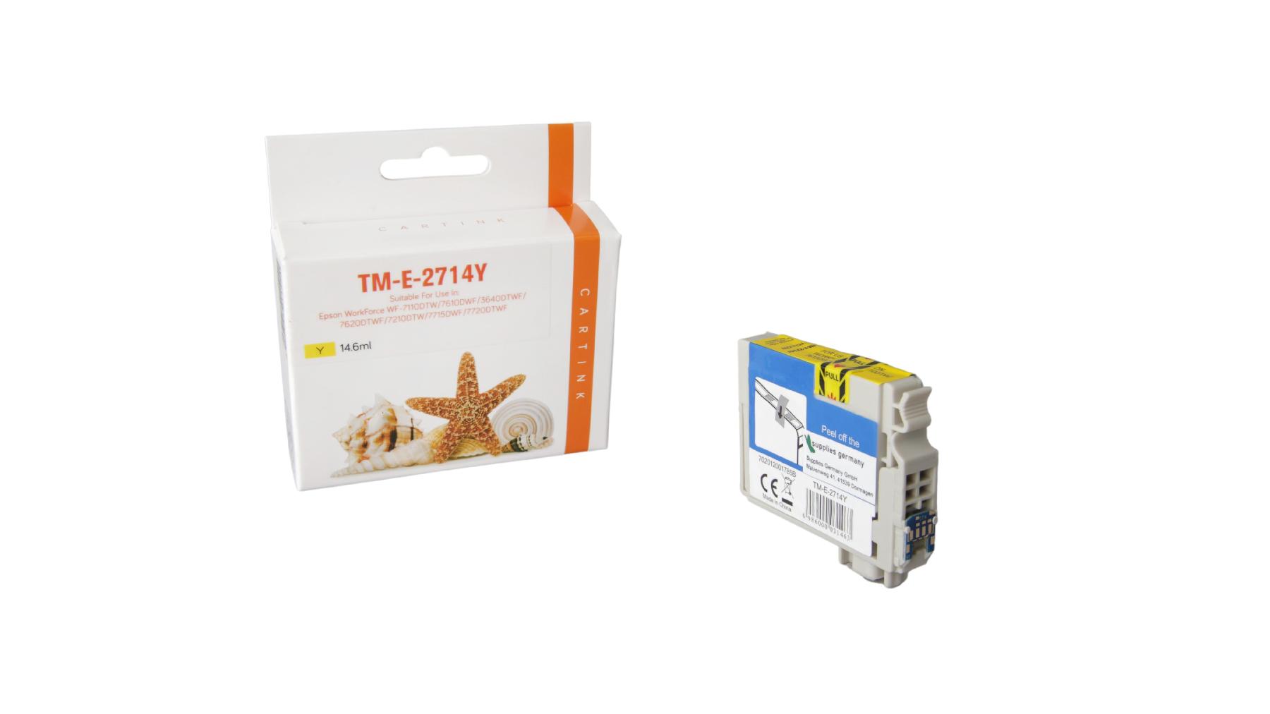 T2714XL alternativ Seestern Tinte gelb / C13T27144010 / 14,6ml T2714XL alternativ Seestern Tinte gelb / C13T27144010 / 14,6ml