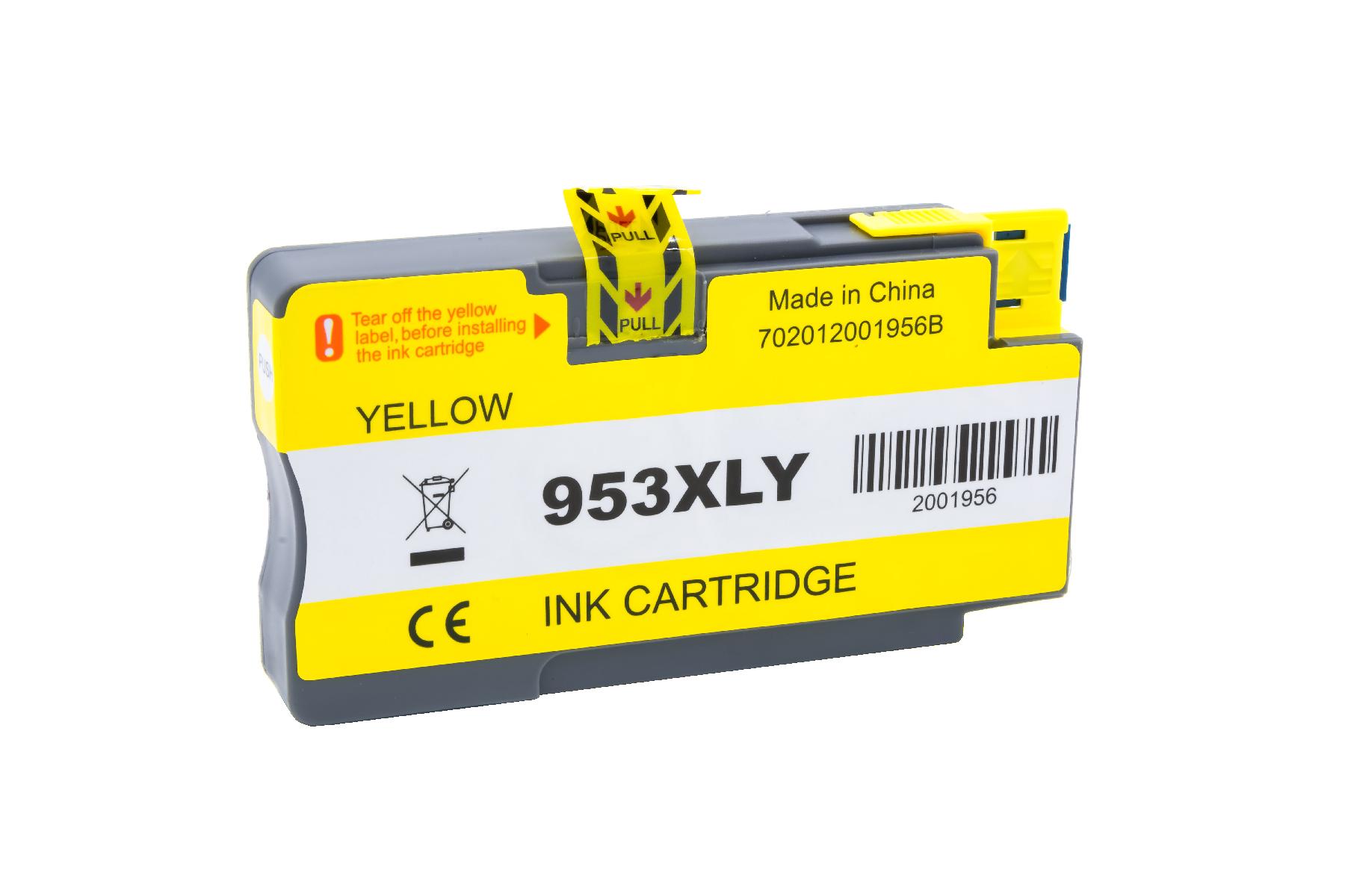 953XLY alternativ Tinte gelb für HP / F6U18AE / 26ml 953XLY alternativ Tinte gelb für HP / F6U18AE / 26ml