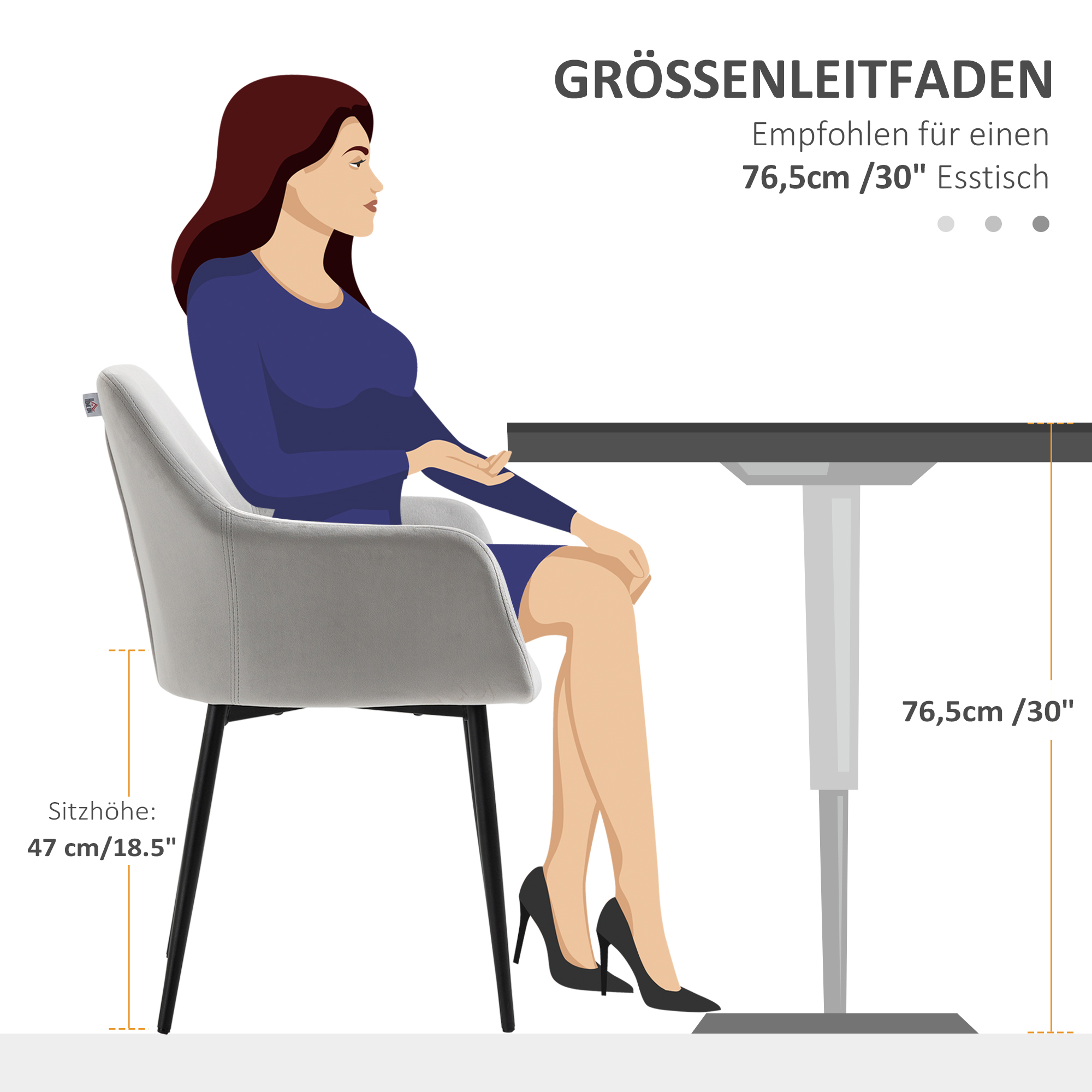 Küchenstühle im 2er-Set, weich gepolstert, Vintage-Design, Rattanoptik, Grau