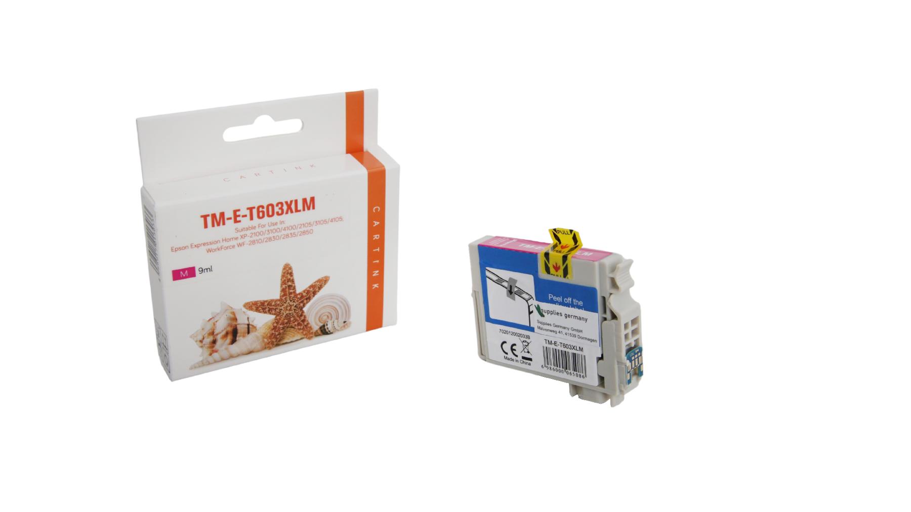 T603XLM alternativ Seestern Tinte Magenta für E / C13T03A34010 / 9ml / 350 Seiten T603XLM alternativ Seestern Tinte Magenta für E / C13T03A34010 / 9ml / 350 Seiten