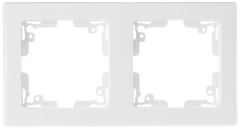 DELPHI 2-fach Rahmen, weiß