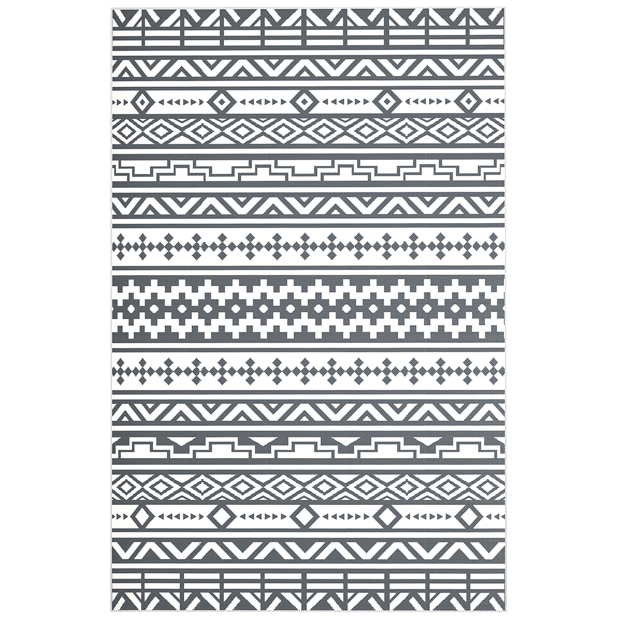 Outdoor Teppich robuster Wetterfest Outdoorteppich, Carpet mit Boho-Style, Outdoor-Teppich für Wohnzimmer Balkon