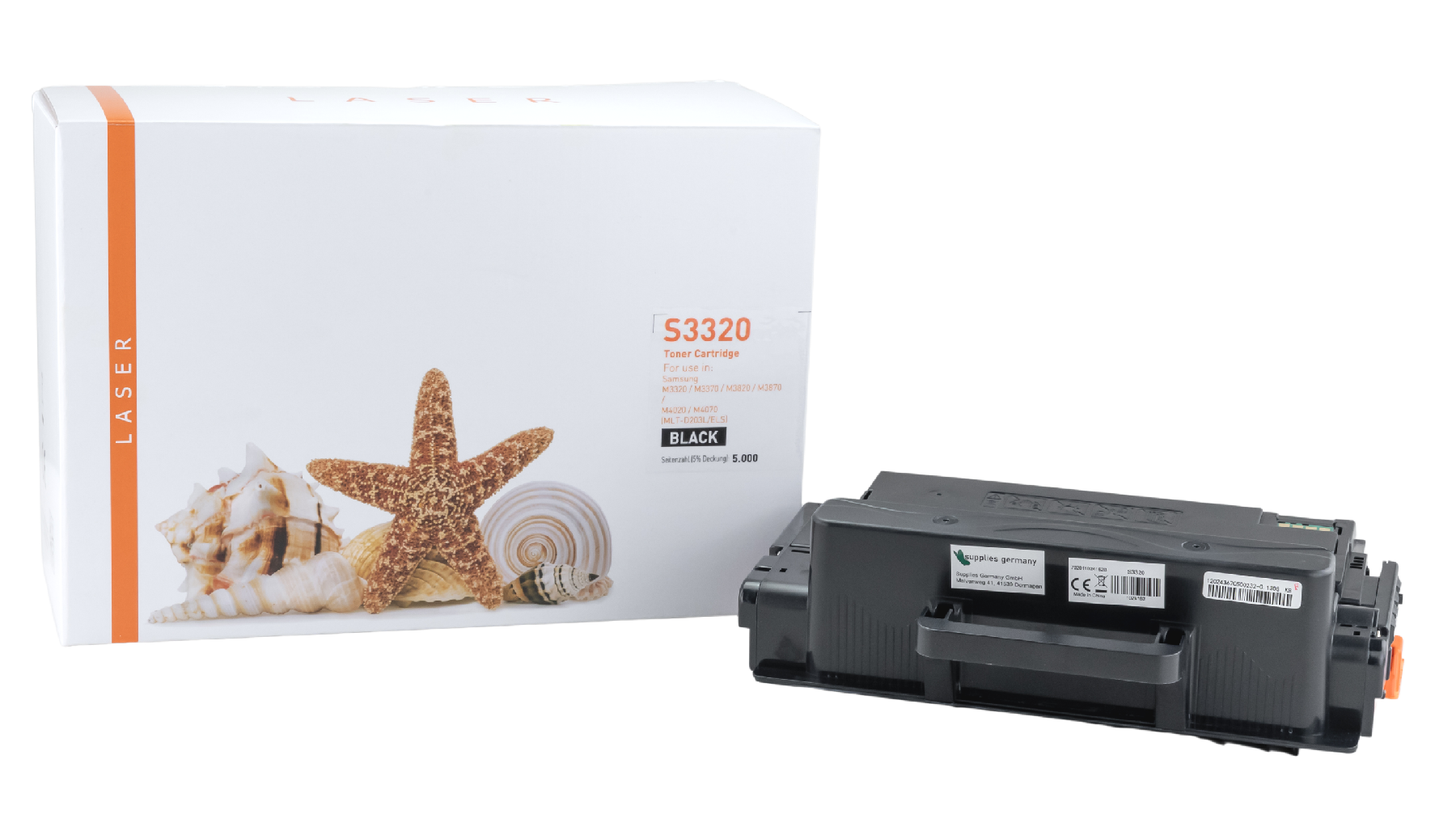 M3320 alternativ Toner schwarz für Samsung / MLTD203L/ELS / 5.000 Seiten M3320 alternativ Toner schwarz für Samsung / MLTD203L/ELS / 5.000 Seiten