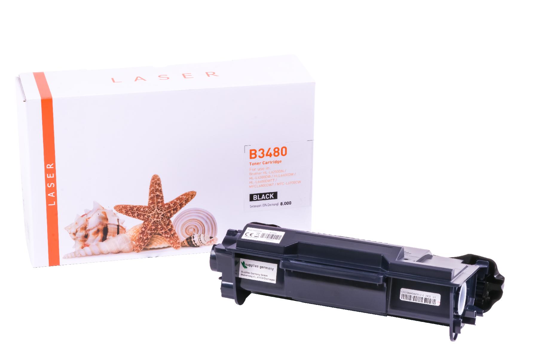 TN3480 alternativ Toner schwarz für Brother / TN3480 / 8.000 Seiten TN3480 alternativ Toner schwarz für Brother / TN3480 / 8.000 Seiten