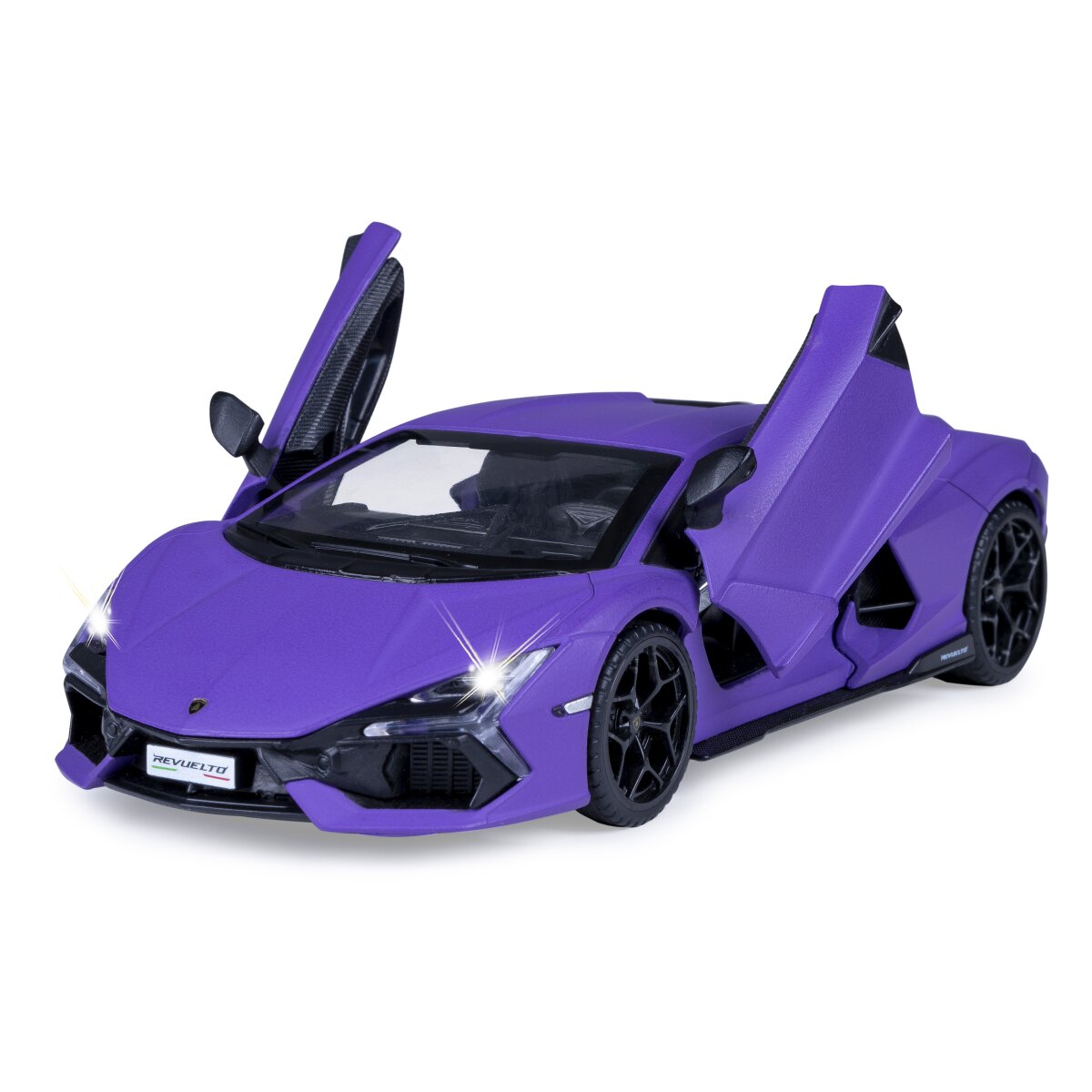 Lamborghini Revuelto Diecast 1:32 lila inkl. Knopfzellen
