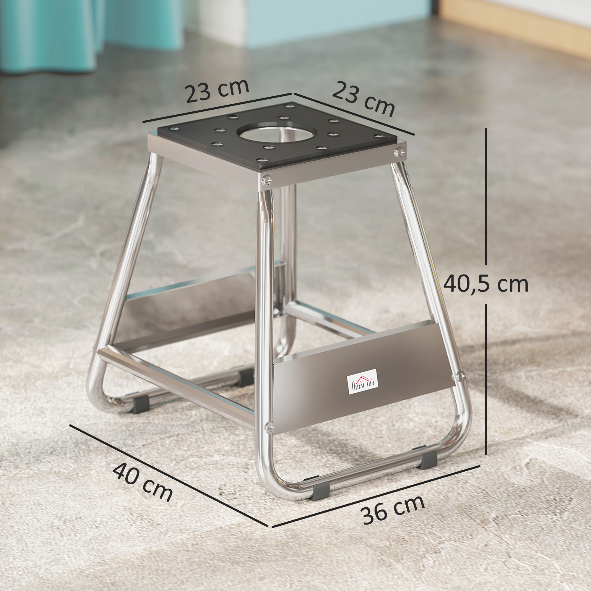 Motorrad Ständer, universal Motorrad Halterung bis 500kg belastbar, Motorradständer Stahl Grau