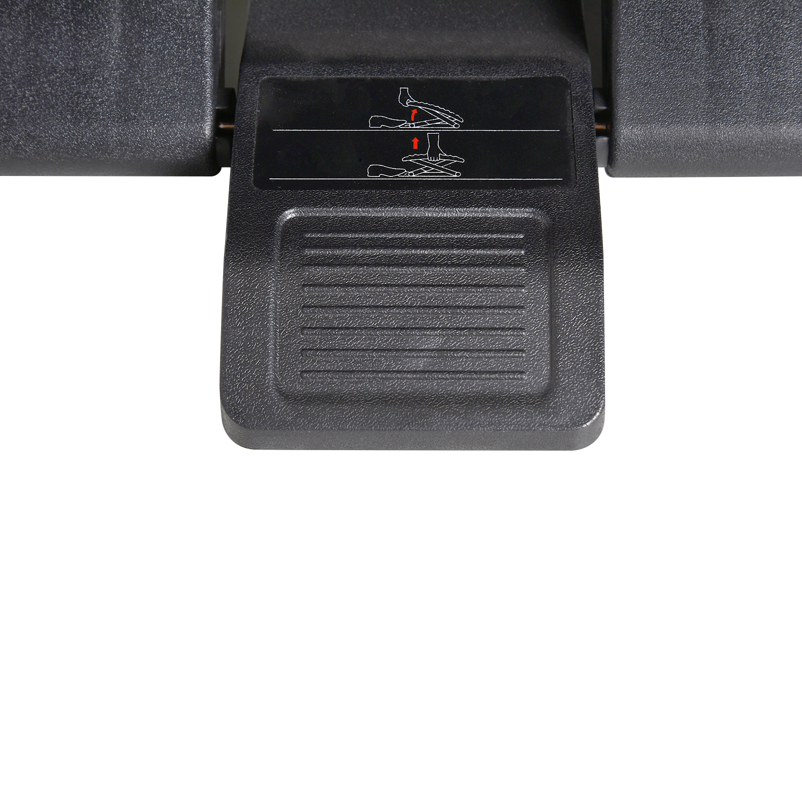 Fußstütze, Fußablage, höhenverstellbar, 0-30° neigbar, Schwarz