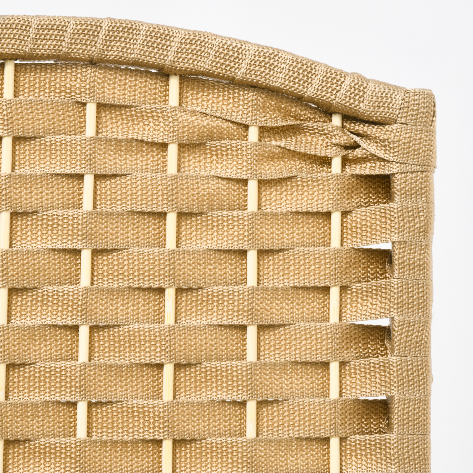 8-teiliger Raumtrenner, Faltbarer Sichtschutz, Sichtschutzwand für Wohnzimmer, Schlafzimmer, Homeoffice, Natur