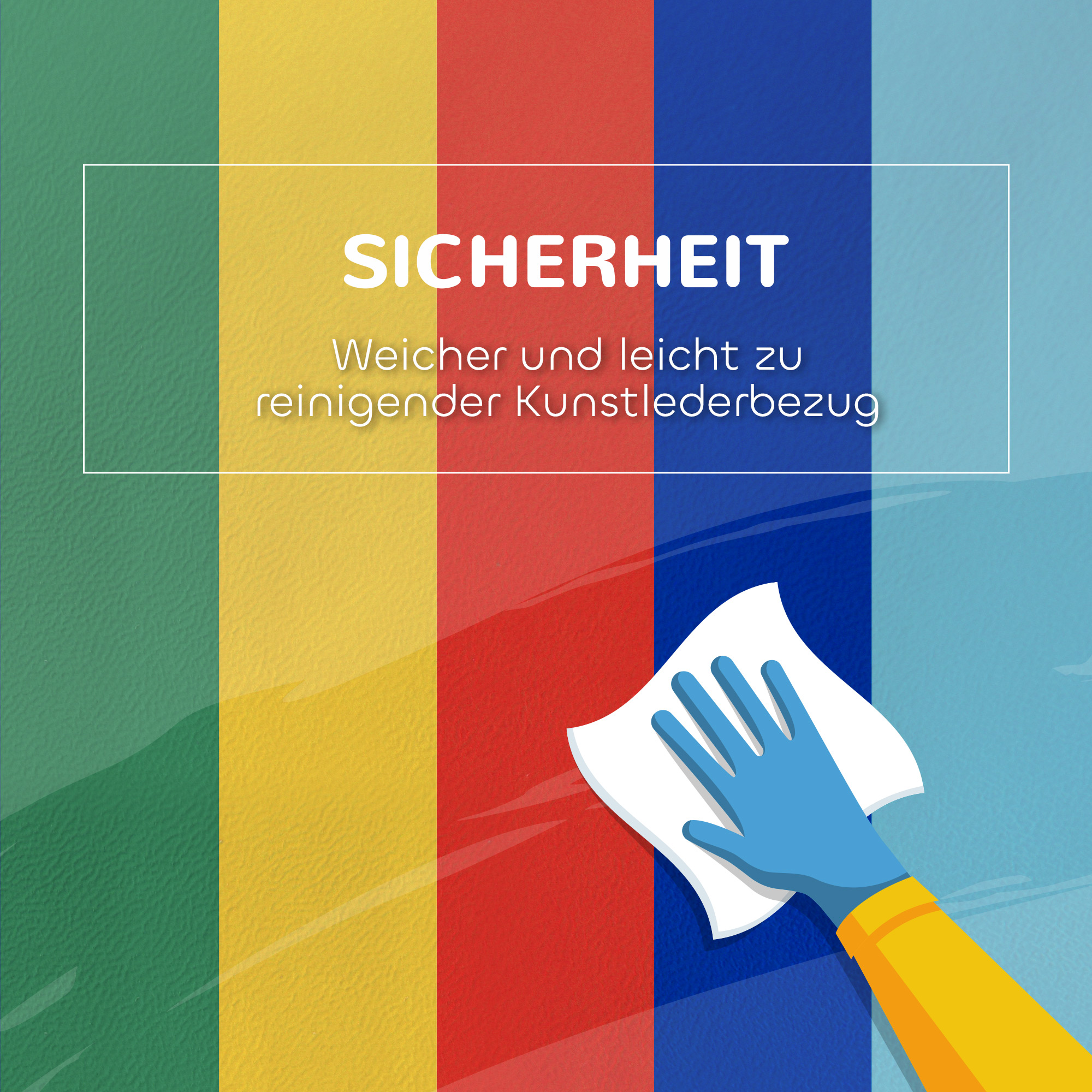 Softbausteine, Kletter- und Krabbelspielzeug, Kunstleder, EPE-Schaumstoff, Mehrfarbig, Verschiedene Formen