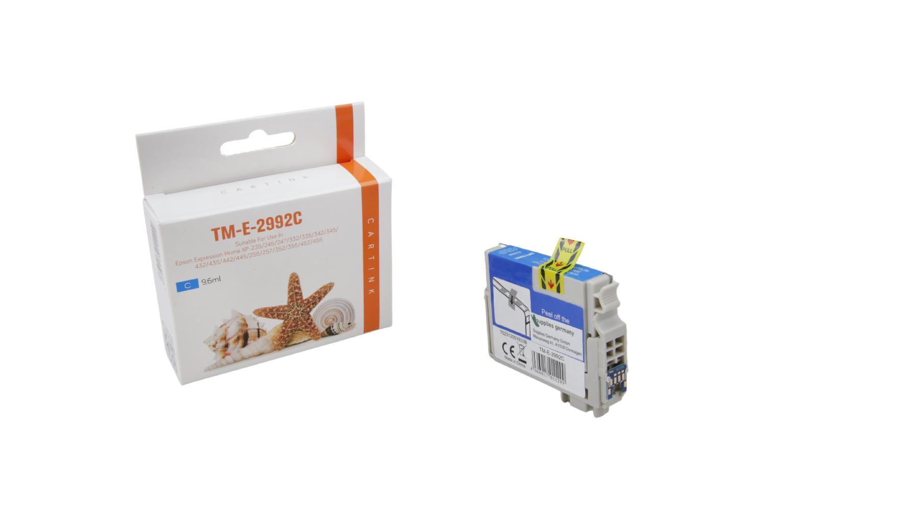 T29XLC alternativ Seestern Tinte Cyan / C13T29924010 / 9,6ml T29XLC alternativ Seestern Tinte Cyan / C13T29924010 / 9,6ml