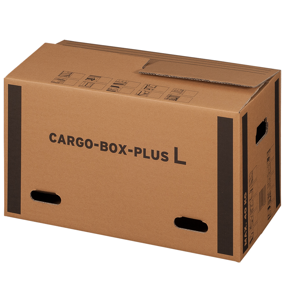 Cargobox PLUS mit Schmetterlingsboden, 640x340x360mm, braun, 2-wellig, VPE10 Cargobox PLUS mit Schmetterlingsboden, 640x340x360mm, braun, 2-wellig, VPE10