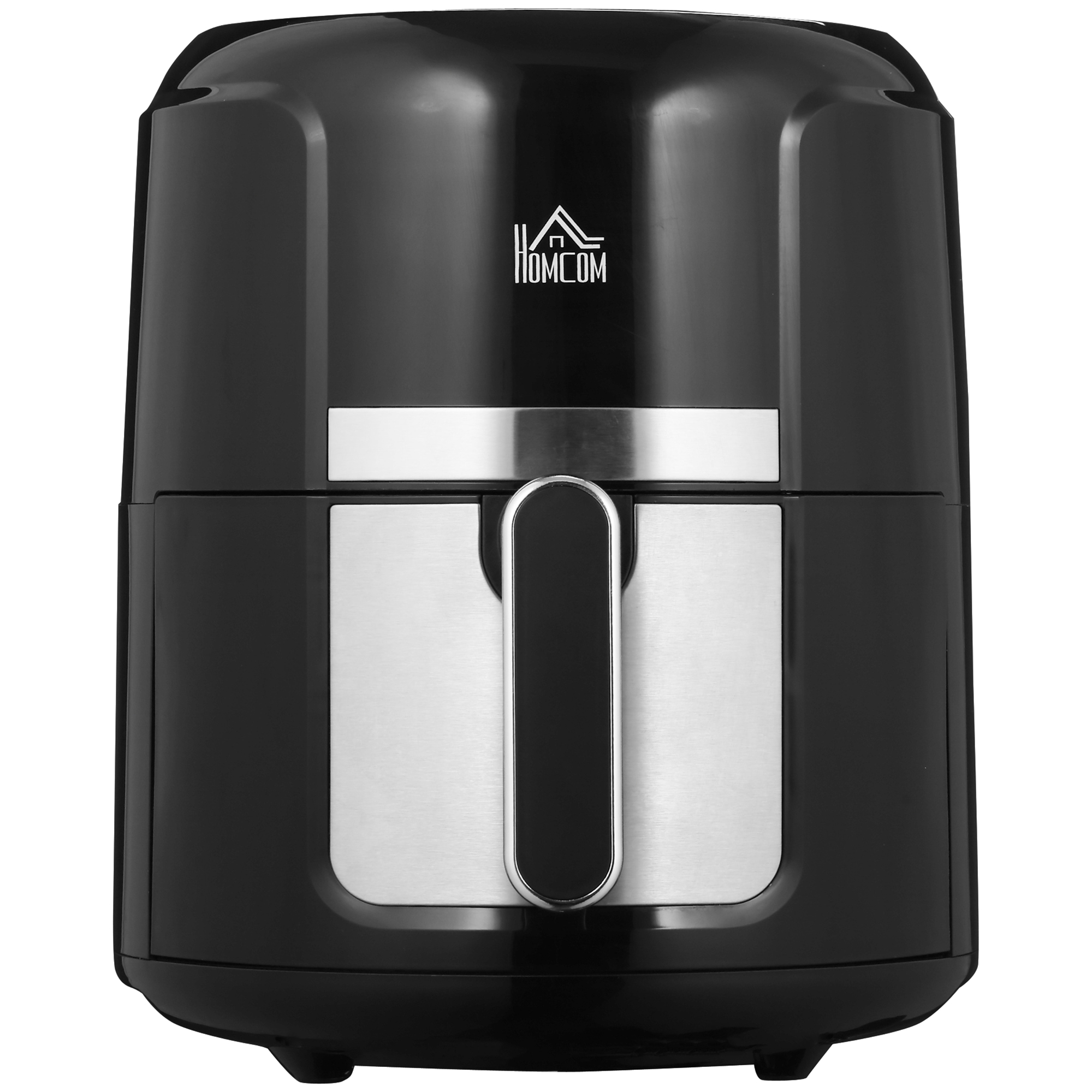 Heißluftfritteuse 4L, 12 Programme, 80-200° C Temperatur, Antihaftbeschichtung, Schwarz