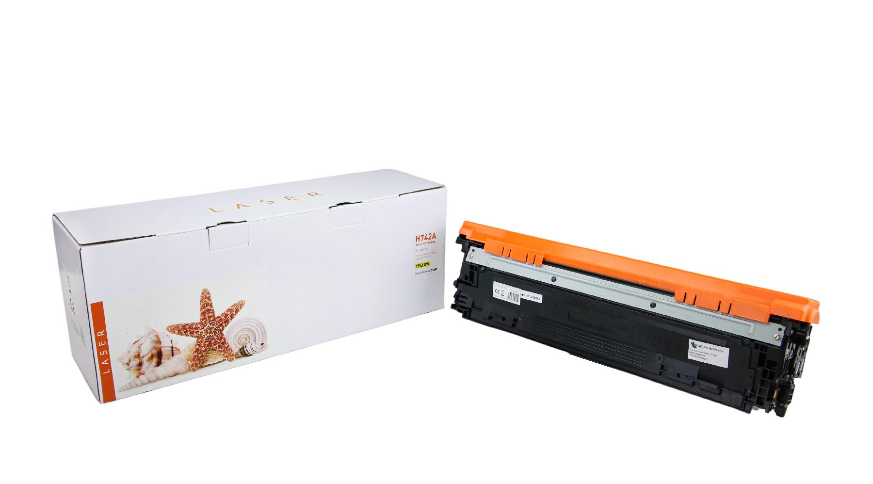 CE742A alternativ Toner gelb für HP / CE742A / 307A / 7.300 Seiten CE742A alternativ Toner gelb für HP / CE742A / 307A / 7.300 Seiten