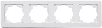 MILOS 4-fach Rahmen, weiß matt
