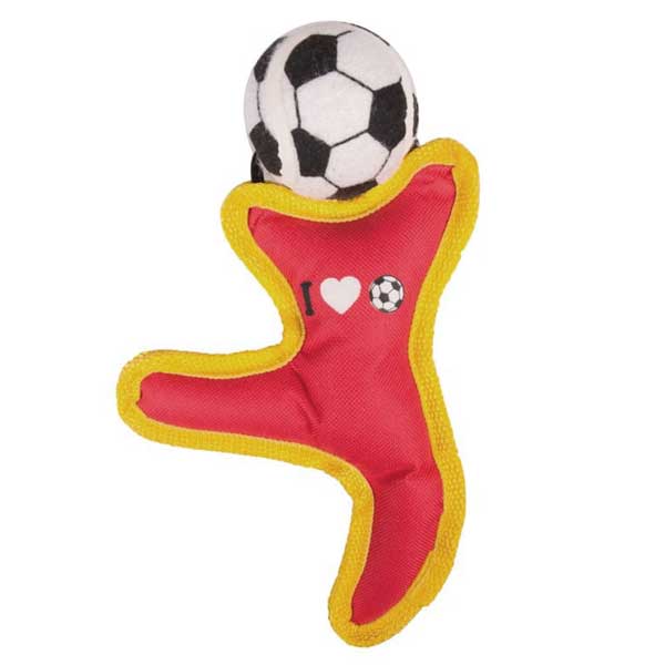 Karlie Flamingo Fußballfigur aus Nylon - Rot Karlie Flamingo Fußballfigur aus Nylon - Rot
