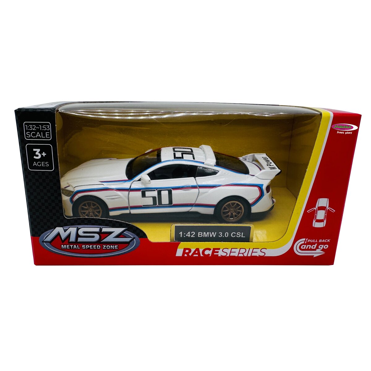 BMW 3.0 CSL Diecast 1:42 weiß