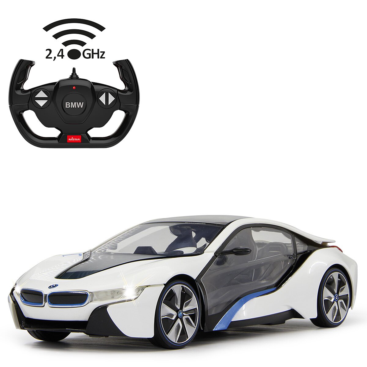 BMW I8 1:14 weiss 2,4 GHz