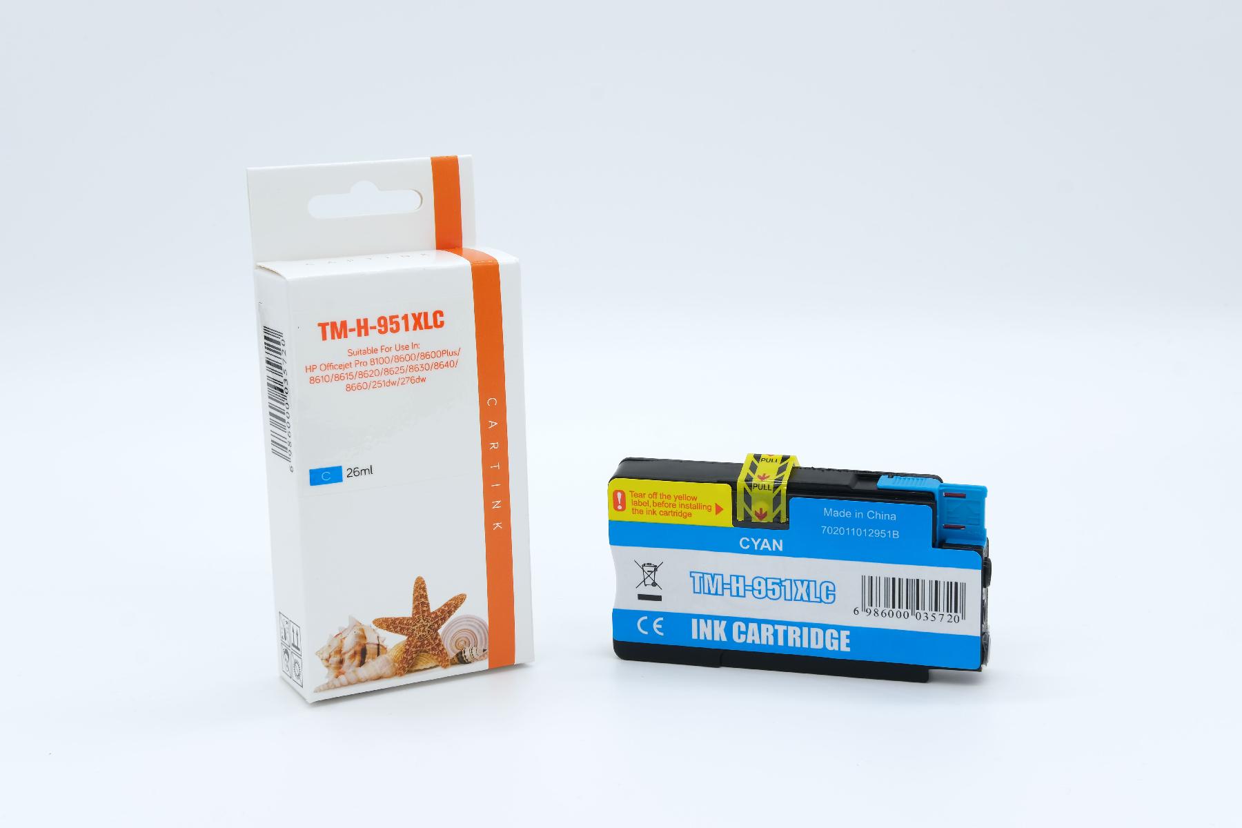 951CXL Refill Tinte Cyan für HP / CN046AE / 26ml 951CXL Refill Tinte Cyan für HP / CN046AE / 26ml