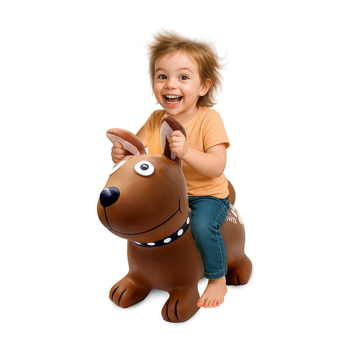 Hüpftier Dog Brown HoppyDoo mit Pumpe