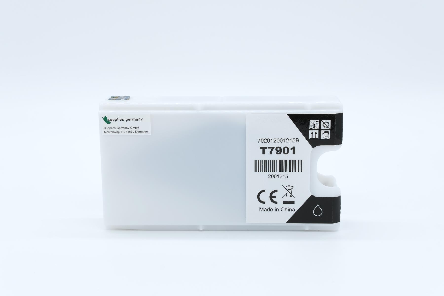 T7901 alternativ Tinte schwarz für Epson / C13T79014010 / 50ml T7901 alternativ Tinte schwarz für Epson / C13T79014010 / 50ml